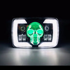 Skull Projector Headlight for 70CC & 125CC Bikes (Original & Waterproof)