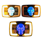 Skull Projector Headlight for 70CC & 125CC Bikes (Original & Waterproof)