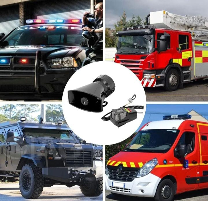 100W Police Siren for Cars & Bikes (Original & Waterproof)