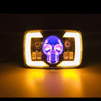 Skull Projector Headlight for 70CC & 125CC Bikes (Original & Waterproof)