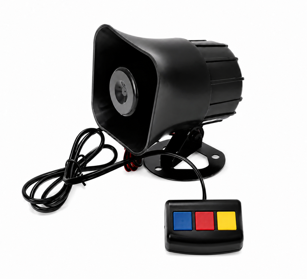 30W Police Siren Horn For Bike - | (3 Tone, Waterproof, Imported )