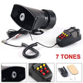 100W Police Siren Horn with Mic - | (7 Tone, Waterproof)