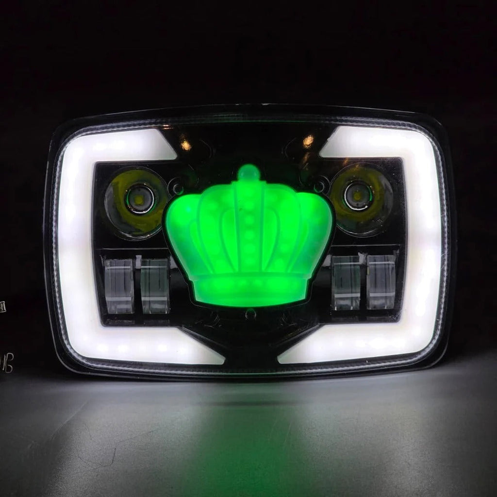 Crown Style Headlight Beam RGB Function Original Fitting For Honda CD70 / CG125