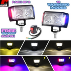 2 pcs Dolphin 2 Lens Led Light For CD70 & CG125 Bikes